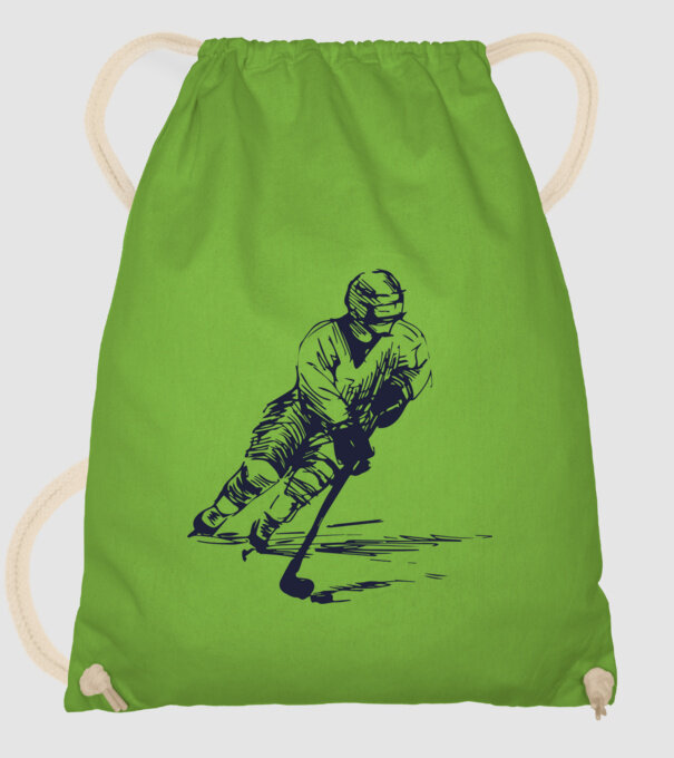 Hockey player model verde de măr pe tricou