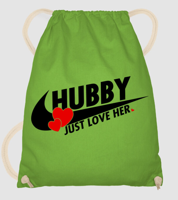 Hubby Just love her model verde de măr pe tricou