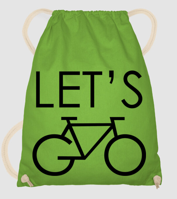 Let's go model verde de măr pe tricou