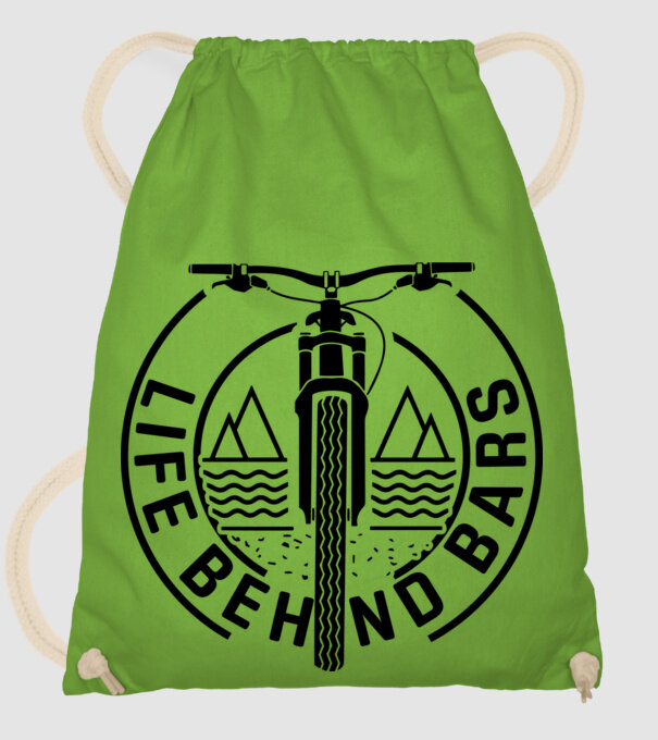 Life behind bars model verde de măr pe tricou