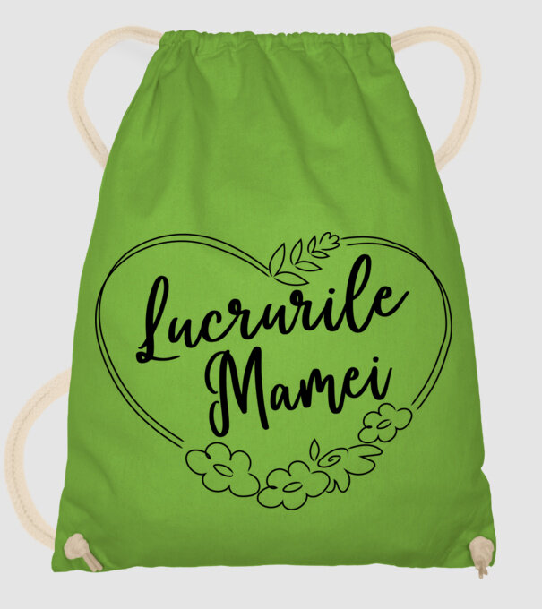 lucrurile mamei model verde de măr pe tricou