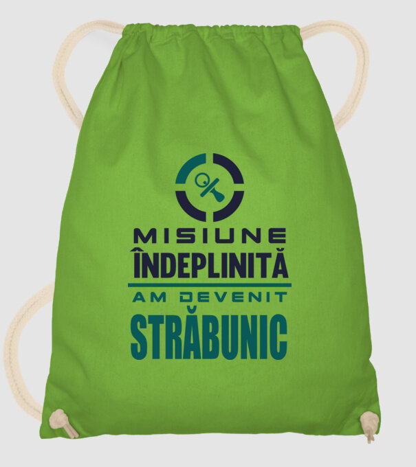 misiune îndeplinită - am devenit străbunic model verde de măr pe tricou