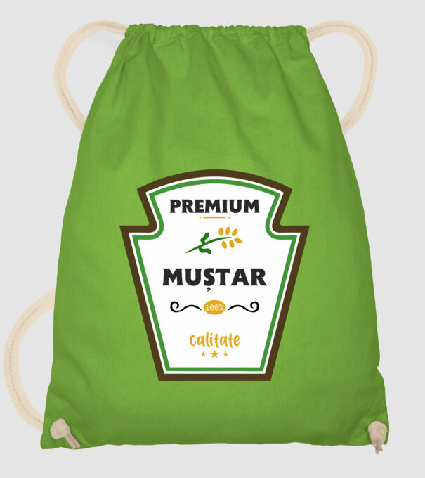 muștar premium - calitate model verde de măr pe tricou