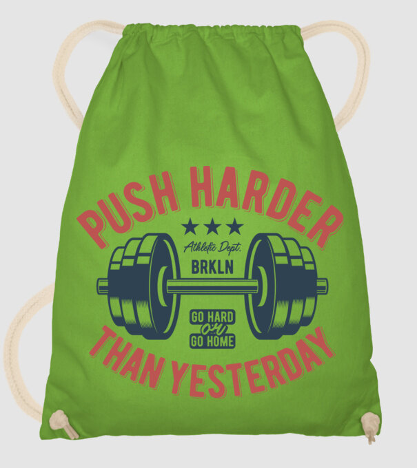 push harder model verde de măr pe tricou