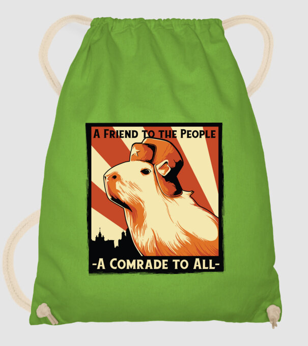 Soviet Capybara model verde de măr pe tricou