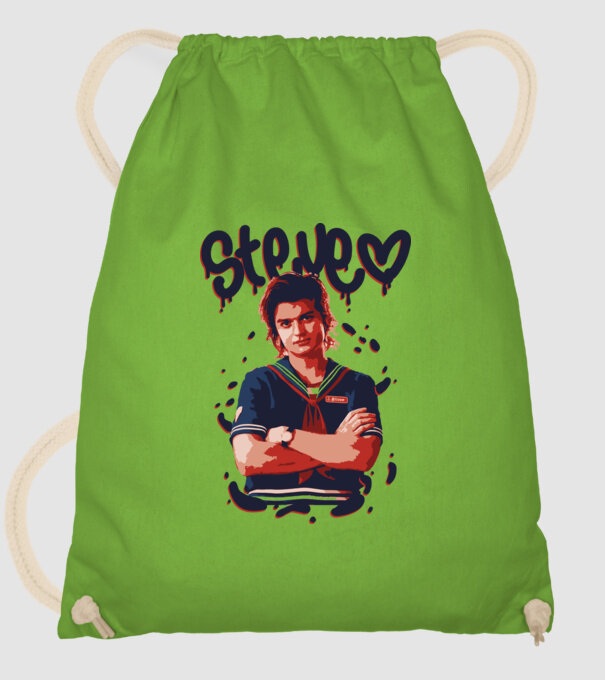 steve stranger things model verde de măr pe tricou