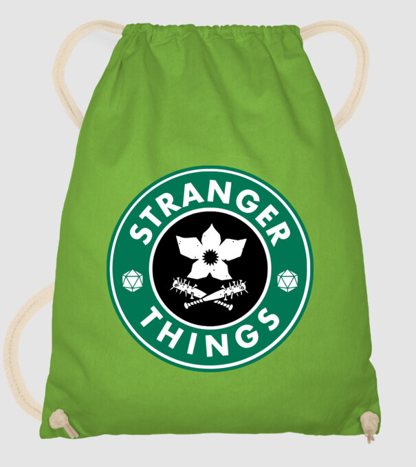 stranger things starbucks model verde de măr pe tricou