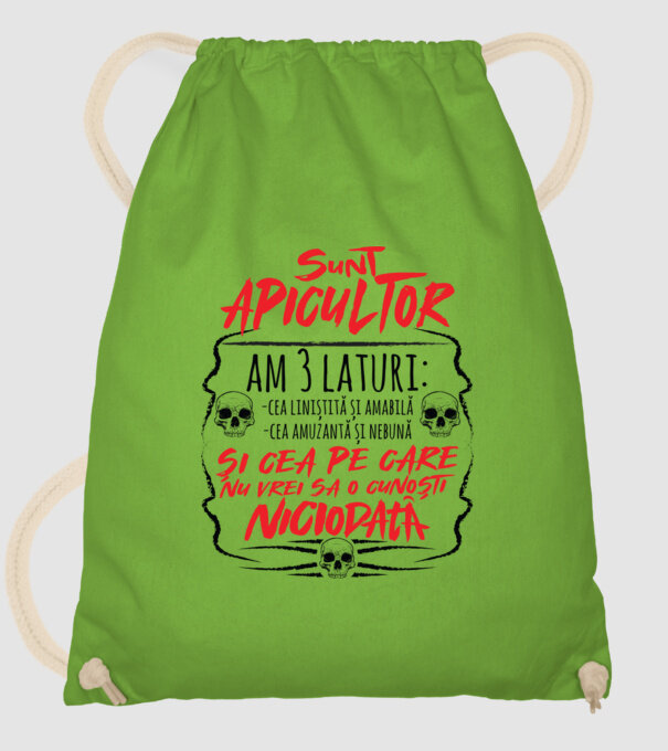 sunt apicultor am 3 laturi model verde de măr pe tricou