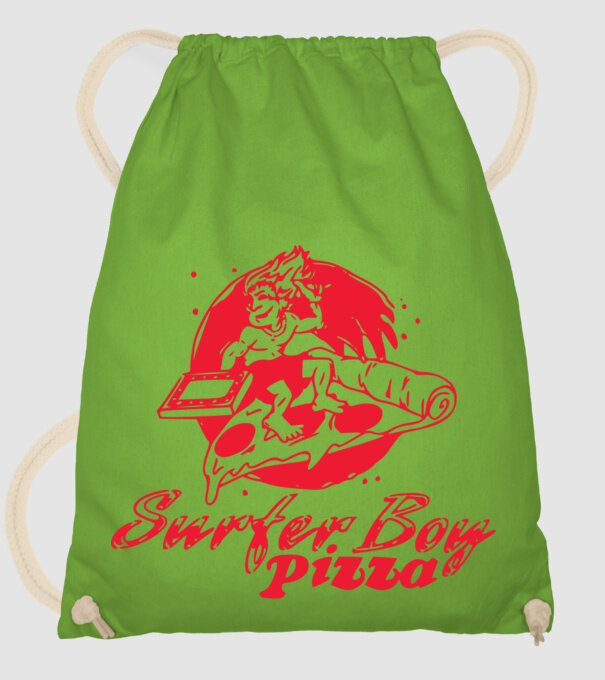 surfer boy pizza stranger things model verde de măr pe tricou
