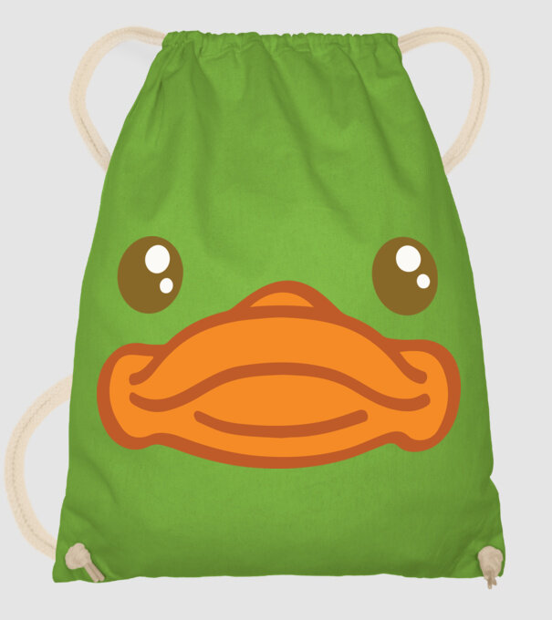 Rață carnaval model verde de măr pe tricou