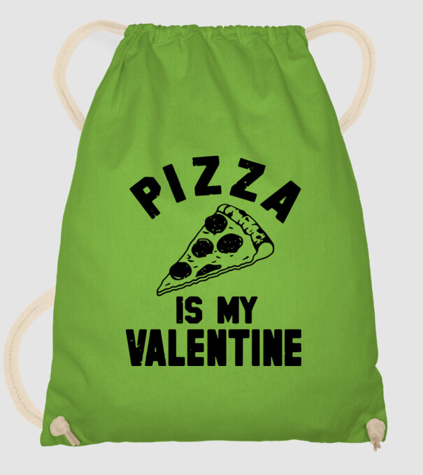 Pizza is valentine model verde de măr pe tricou