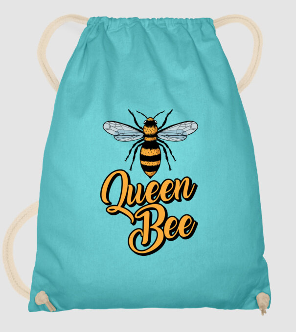 Queen Bee model turcoaz pe tricou