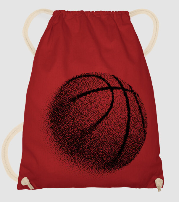 Basketball model roșu pe tricou