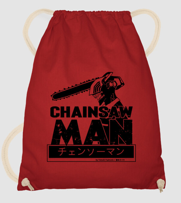 CSM - Chainsaw Man model roșu pe tricou
