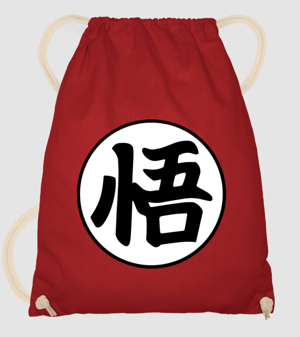 Dragonball logo model roșu pe tricou