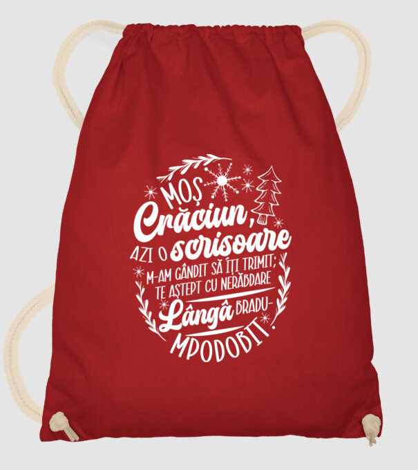 Moş Crăciun model roșu pe tricou