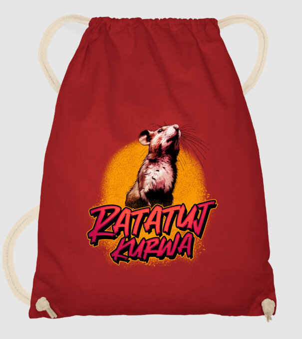 Ratatuj kurwa model roșu pe tricou