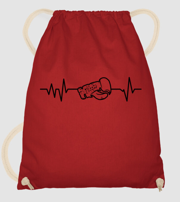 Box EKG model roșu pe tricou