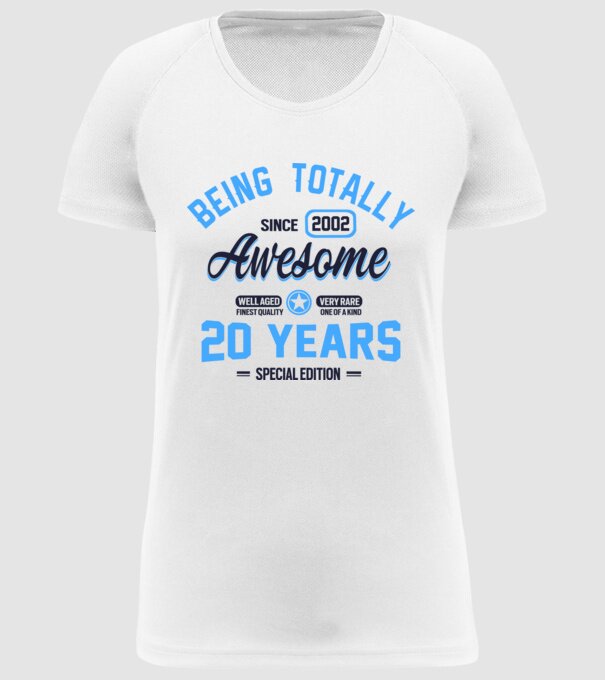 20 years of being totally awesome model alb pe tricou