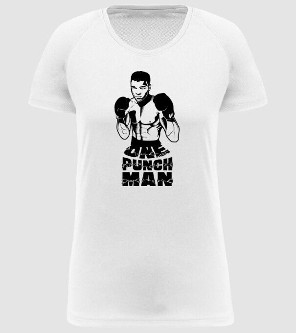 Ali = One punch man model alb pe tricou