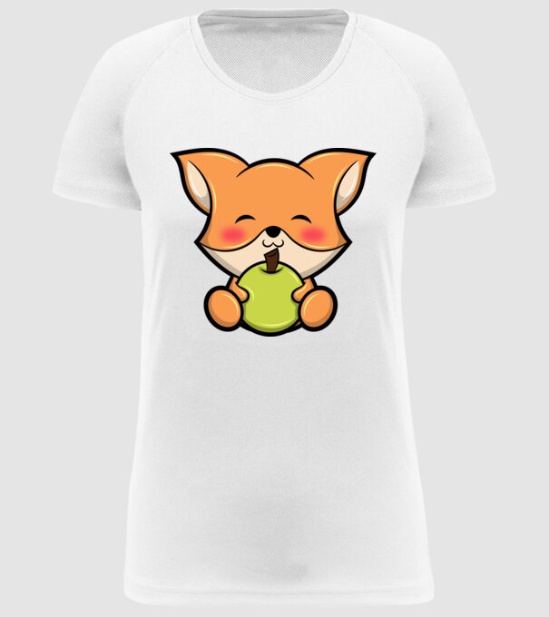 Baby Fox model alb pe tricou