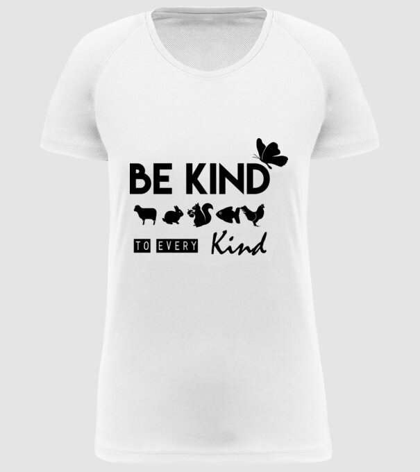 Be kind to every kind model alb pe tricou