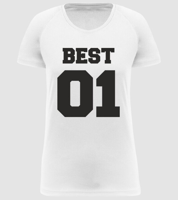 Best 01 model alb pe tricou