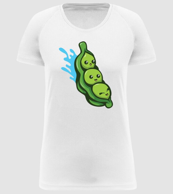 Mazăre model alb pe tricou