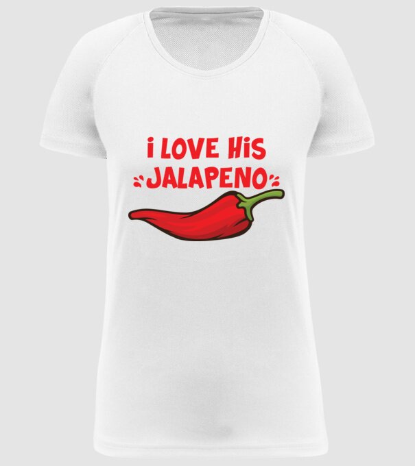 Couple JALAPENO model alb pe tricou