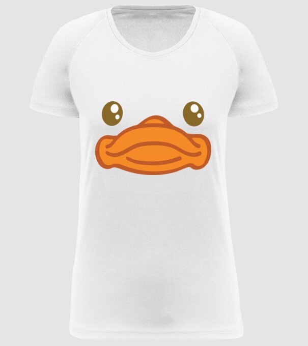 Rață carnaval model alb pe tricou