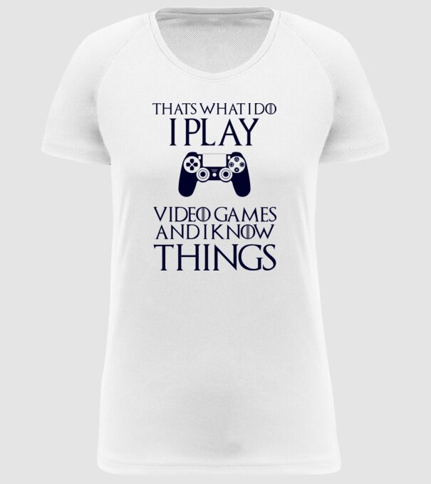Gaming of Thrones model alb pe tricou