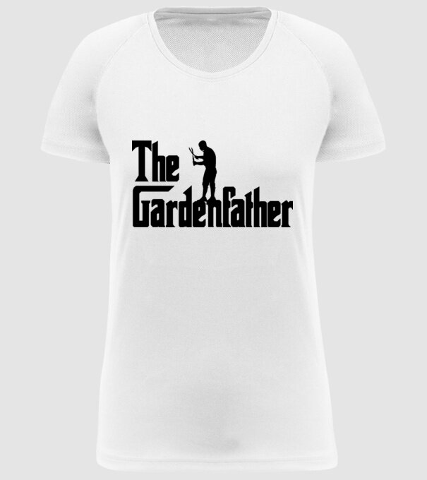 The Gardenfather model alb pe tricou