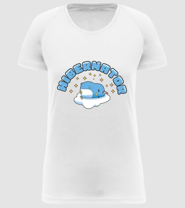 Hibernator model alb pe tricou
