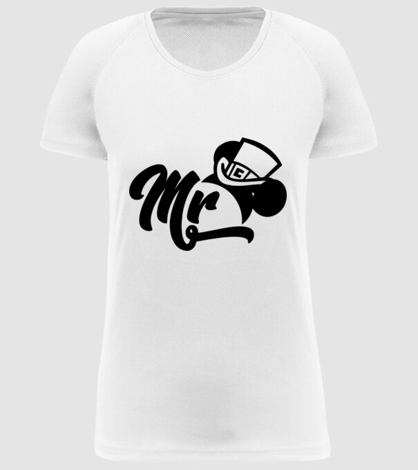 Mr Mouse model alb pe tricou