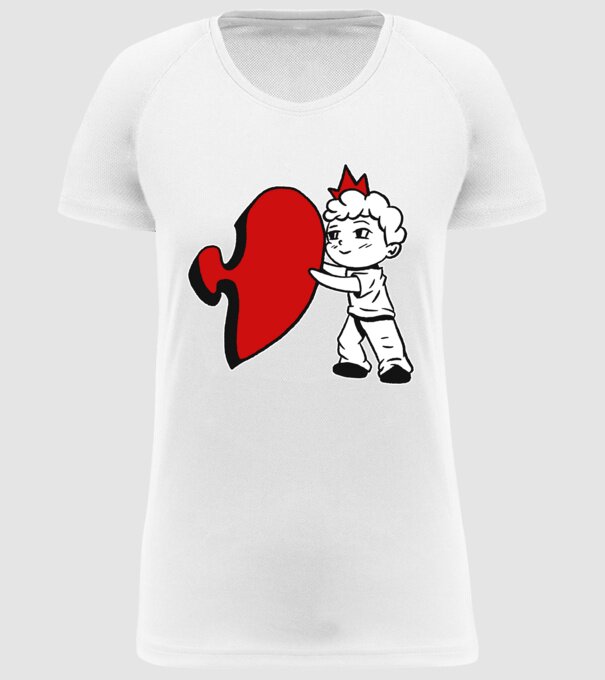 Pereche Puzzle băiat model alb pe tricou
