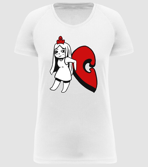 Pereche Puzzle fetiță model alb pe tricou
