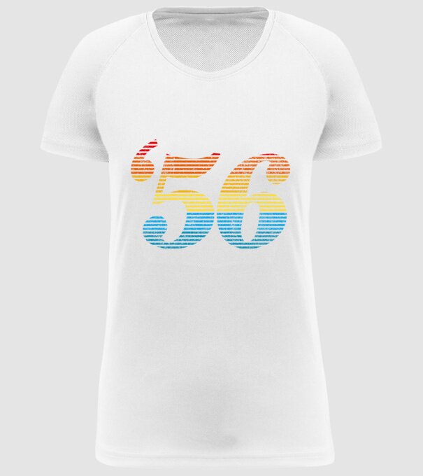 Retro Birthday 1956 model alb pe tricou