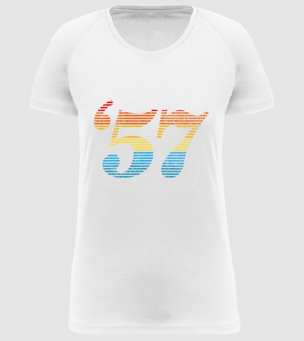 Retro Birthday 1957 model alb pe tricou