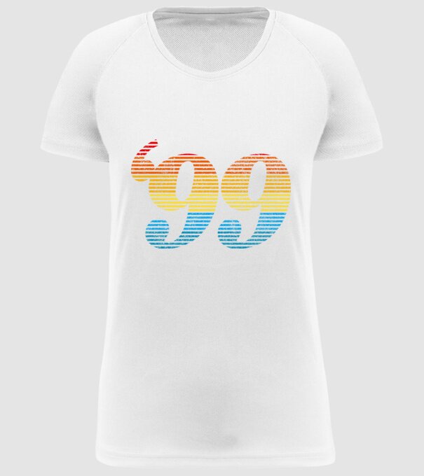 Retro Birthday 1999 model alb pe tricou