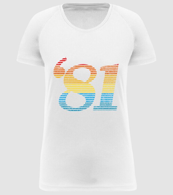 Retro Birthday 1981 model alb pe tricou