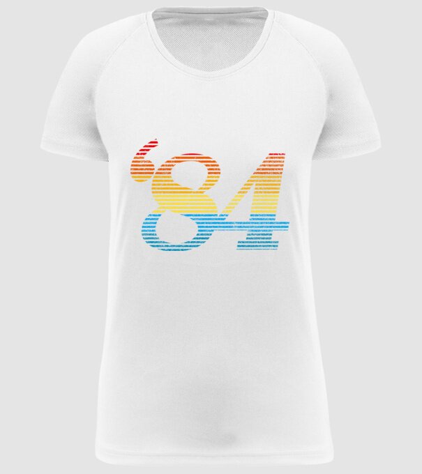 Retro Birthday 1984 model alb pe tricou