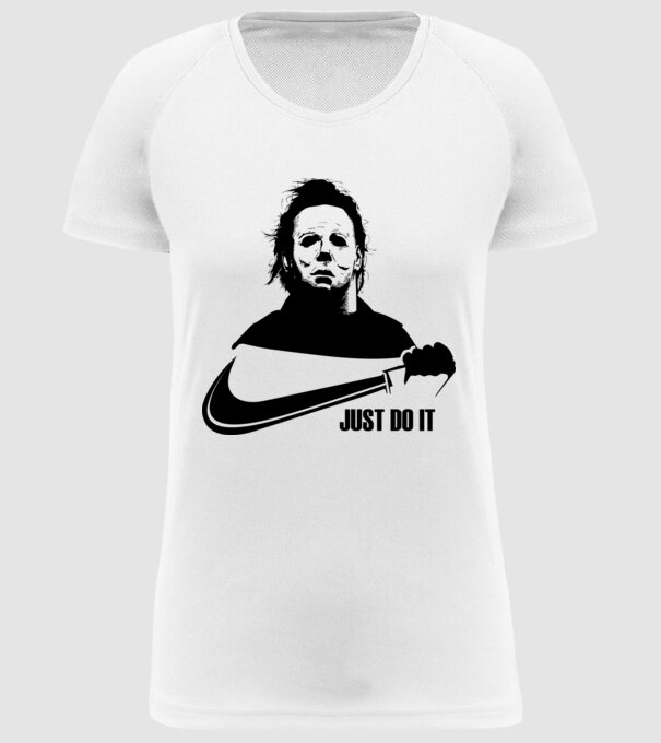 Serial killer model alb pe tricou
