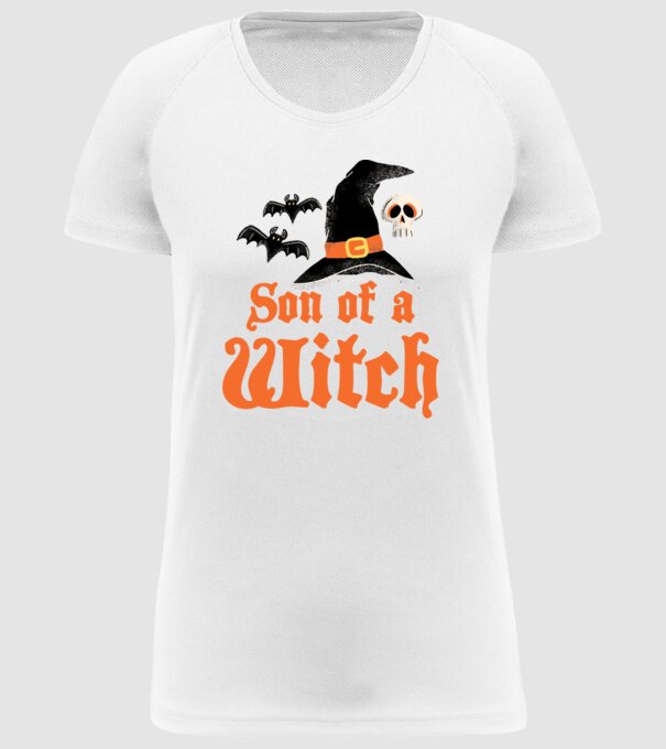 Son of a witch model alb pe tricou