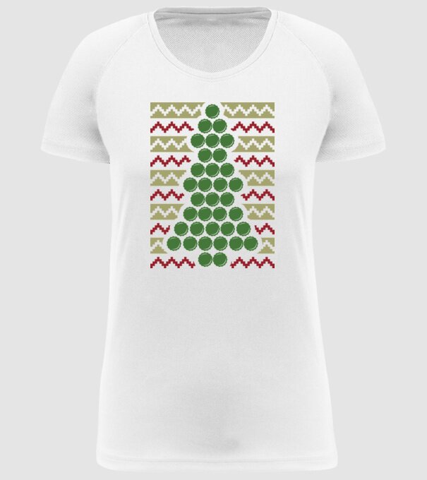 Pulover urât de Crăciun Capac bere model alb pe tricou