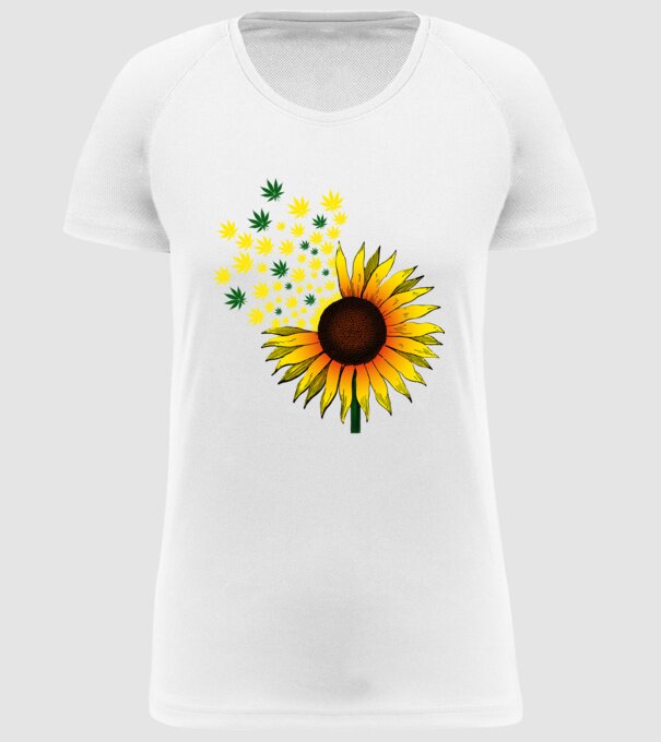 Sunflower Weed model alb pe tricou