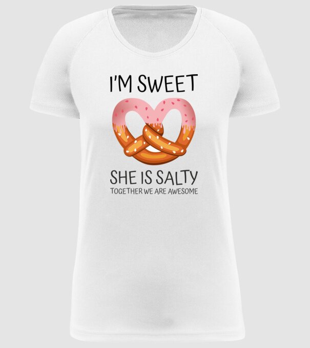 Sweet Friend model alb pe tricou