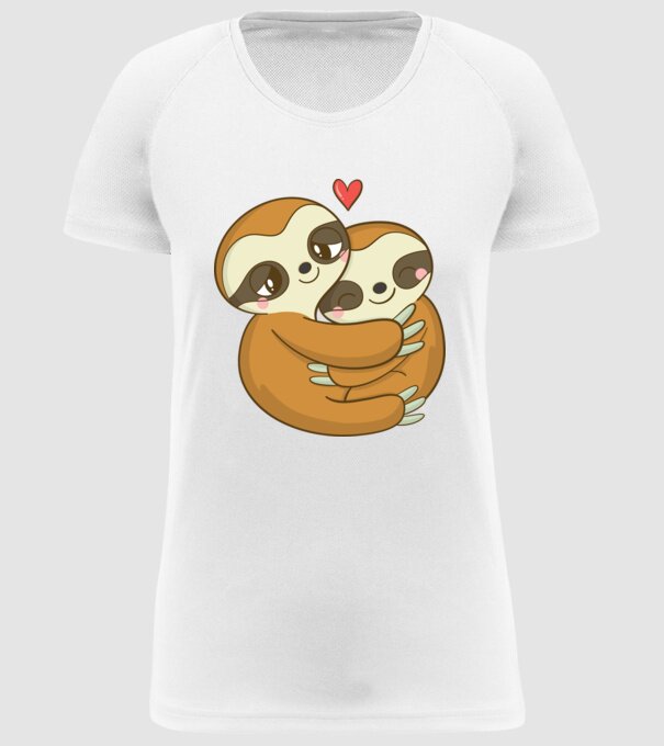 LENEȘI ÎNDRĂGOSTIȚI model alb pe tricou