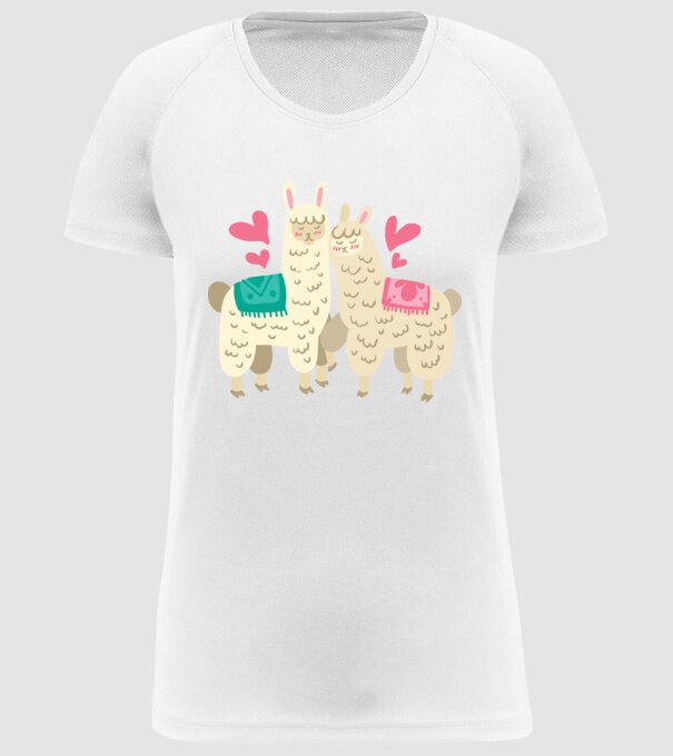 LAME ÎNDRĂGOSTITE model alb pe tricou