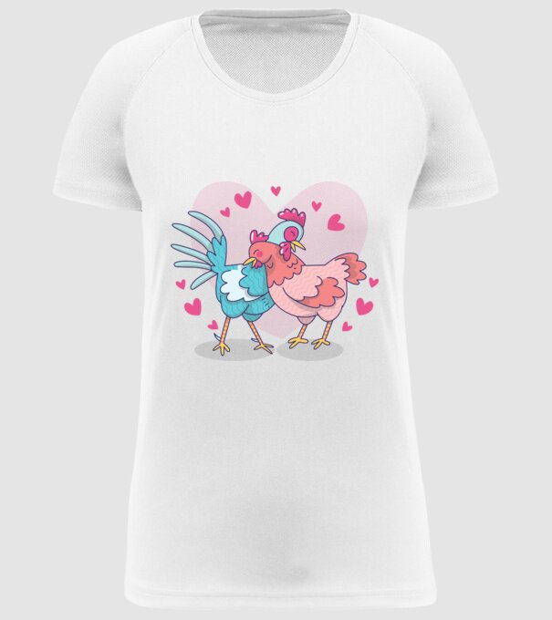 PUI ÎNDRĂGOSTIȚI model alb pe tricou