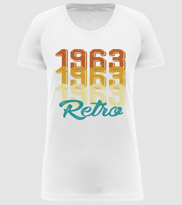 1963 Retro model alb pe tricou